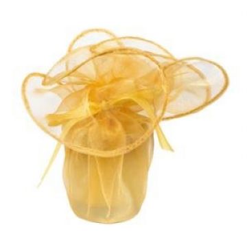 Candle In Organza Wrap