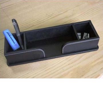 Faux Leather Desk Tidy