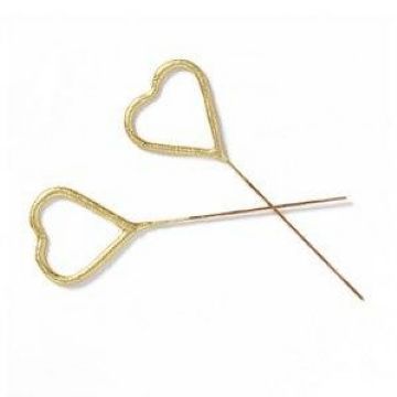 Gold Heart Sparklers
