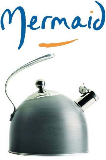 Mermaid Cookware Stove Top Whistling Kettle Hard Anodised