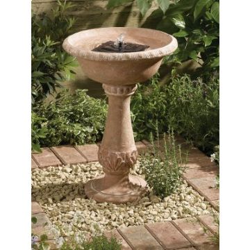 Solar Powered Cheltenham Birdbath Fountain
