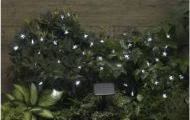 Solar Powered String Lights White Star