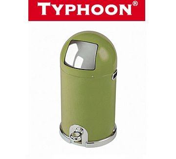 Typhoon Kitchen Bins Thirty Three Litres Olive Green