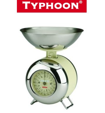 Typhoon Kitchenware Kitchen Scales Cream