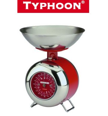 Typhoon Kitchenware Kitchen Scales Red